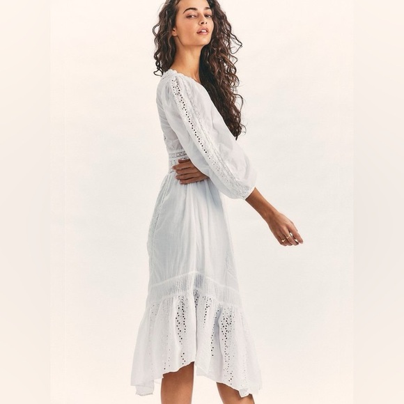 NWOT LoveShackFancy Garrison Dress 4 True White - Picture 2 of 6